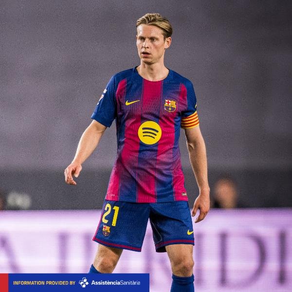 红盘策略 巴萨官方：德容右腿外侧闭孔肌轻微受伤，能否上场取决于康复情况